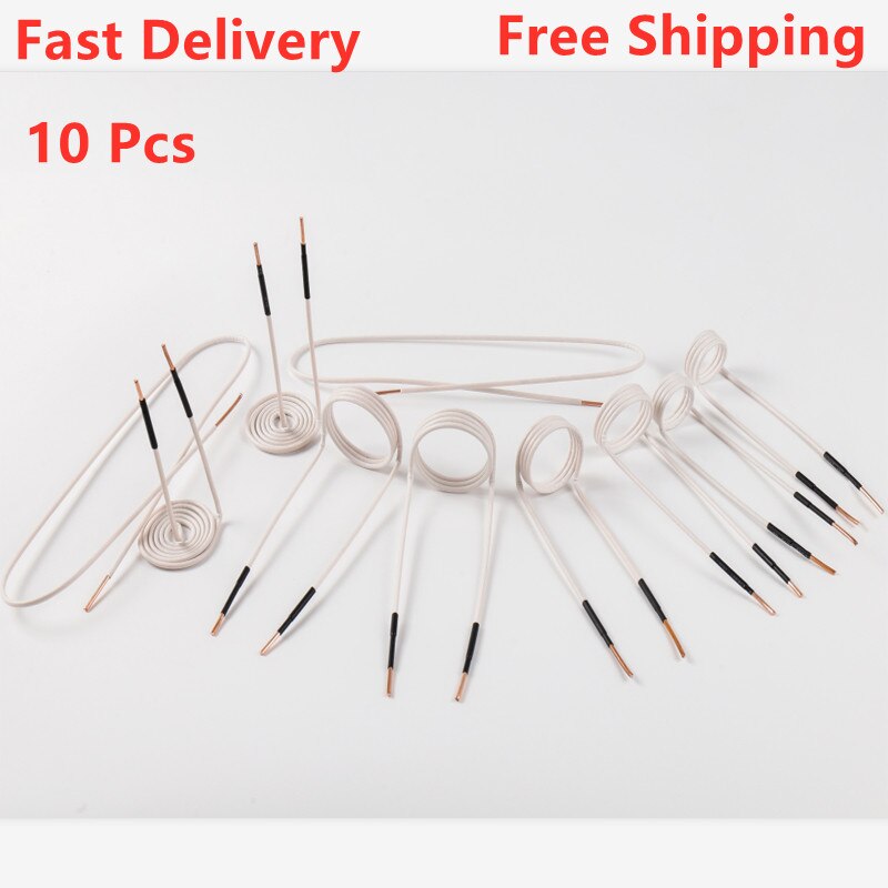 10Pcs Magnetic Heater DIY Induction Coils 30mm/40/50/750 Induction Coil Kits Flameless Heat Accessories