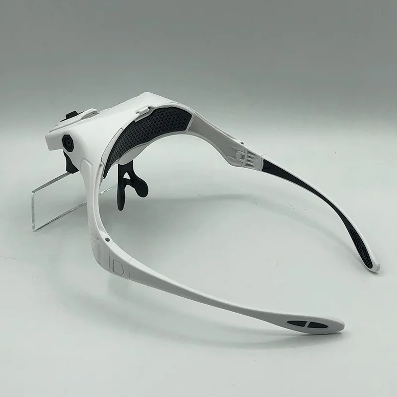 Vergrootglazen Led-licht Lampkop Loep Juwelier Hoofdband Vergrootglas Bril Optisch glas Gereedschap Reparatie Leesvergrootglas