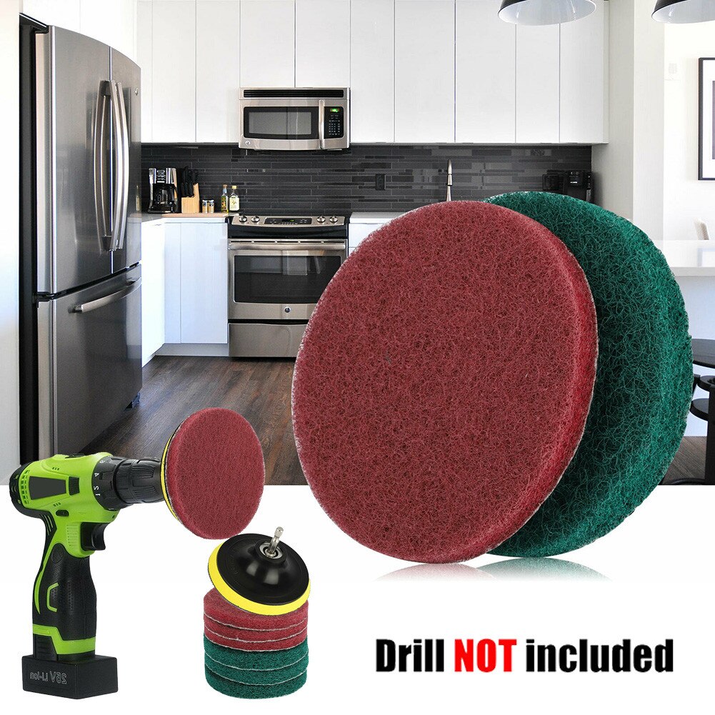 7Pcs Power Scrubber Brush Set For Bathroom Drill Scrubber Brush Scrub Tub Clean For Cleaning Cordless Drill Attachment Kit