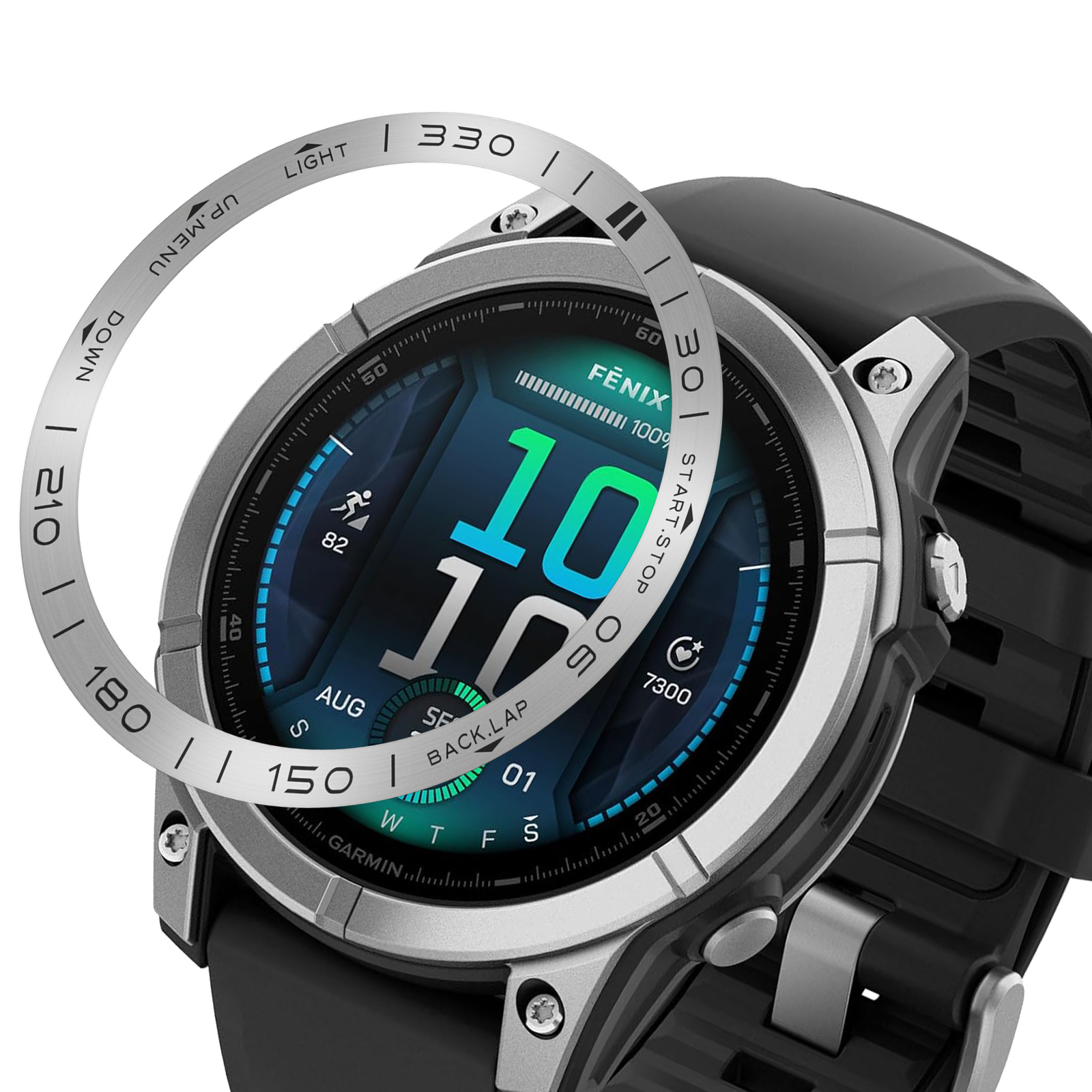 Bisel de reloj para Garmin Fenix 8 7X 51mm 7 47mm 6X 6 5X 5 Protector de reloj inteligente cubierta de Metal anillo de parachoques carcasa marco funda protectora