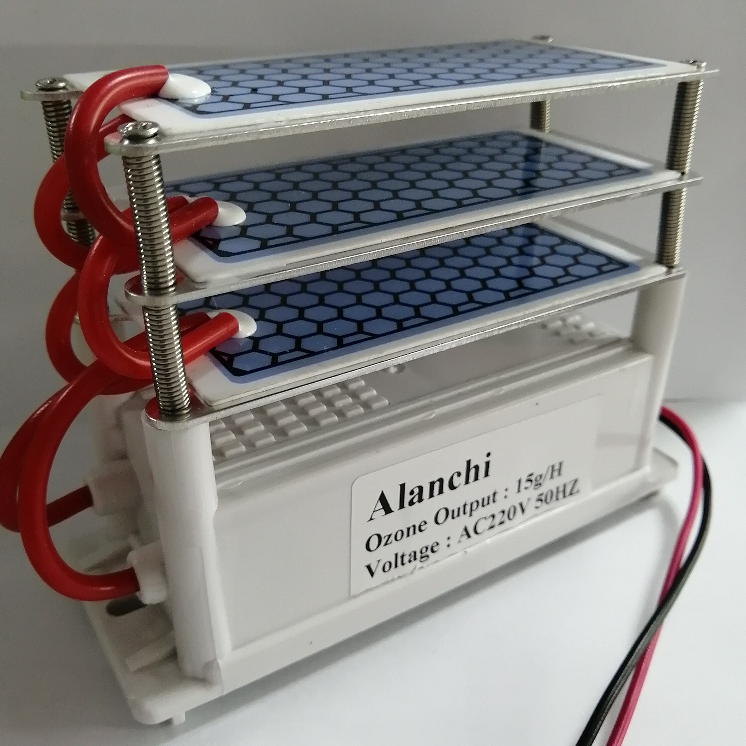 15g Ozone Generator 220v 3 layers Ceramic Plate Integrated Ozone Generator Water Air Ozonizer Air sterilizer