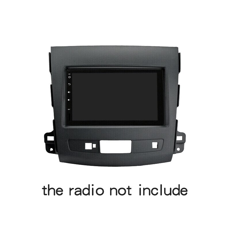 Kit de montaje de marco de Panel de Fascia de Radio estéreo de coche 2 Din para Mitsubishi Outlander
