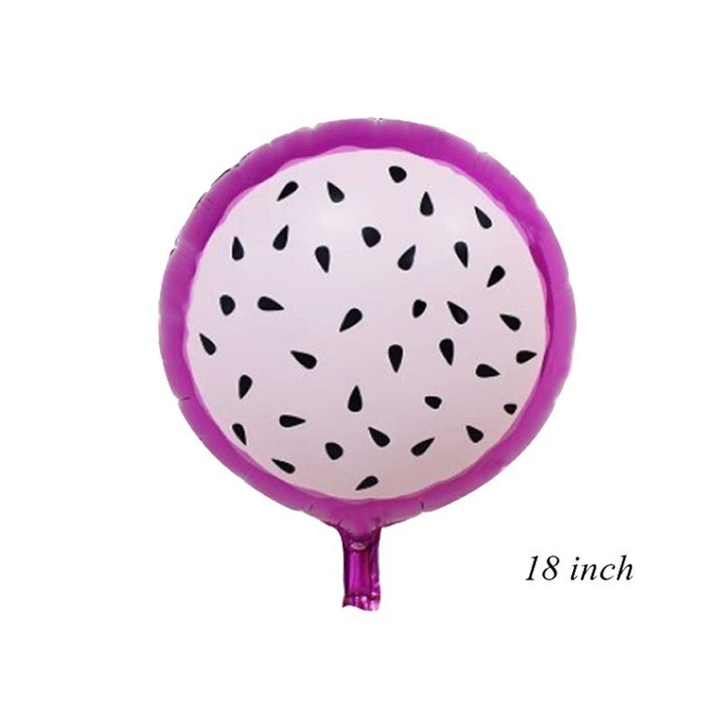 1Set Summer Party Balloon Flamingo Fruits Balloons For Kids Birthday /Wedding Decorations Tropical Hawaiian Party Supplies: 1pc Pitaya
