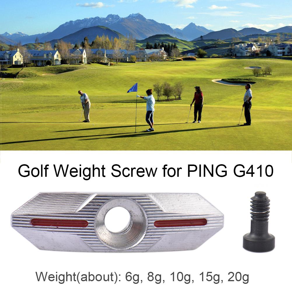 Liga de alumínio do parafuso do peso do golfe e parafuso de contrapeso de aço inoxidável 6g 8g 10g 15g 20g para drivers do ping g410