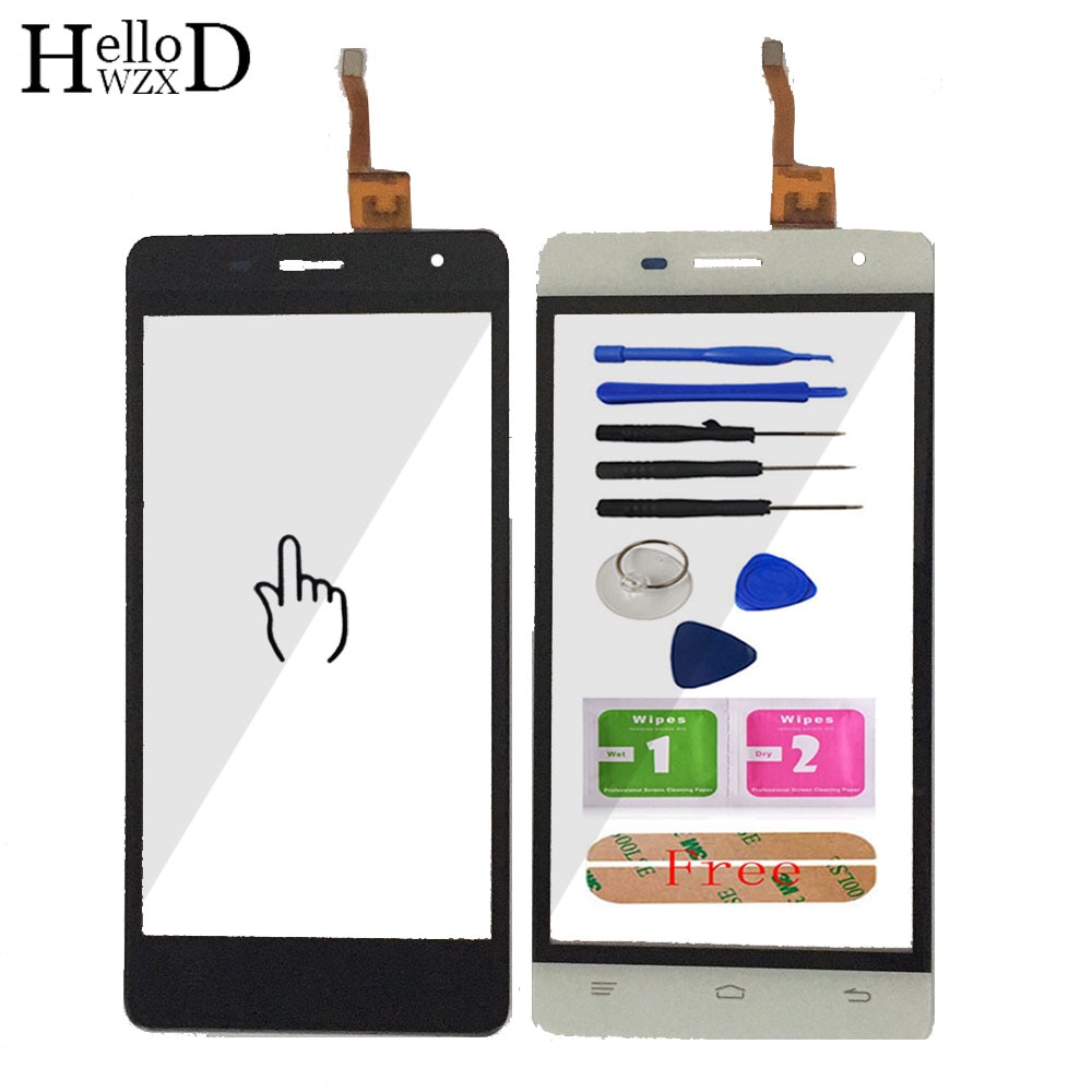 5.0 ''berühren Bildschirm Glas Für Oukitel K4000 Profi Vorderseite Glas Digitizer Tafel Objektiv Sensor biegen Kabel Werkzeuge Klebe