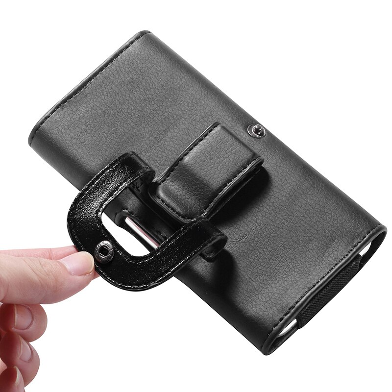 Flip PU Leather Card Holder Phone Case For iPhone 11 Pro Max XR XS Max X 6 6S 7 8 Plus Waist Phone Bag Pouch Belt Clip Holster