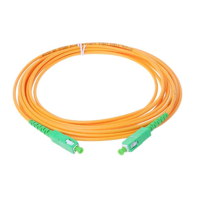 1 Pc Fiber Optic Extension Cable, SC/APC-SC/APC-SM 3mm Fiber Optic Jumper Cable Single Mode Extension Patch Cord