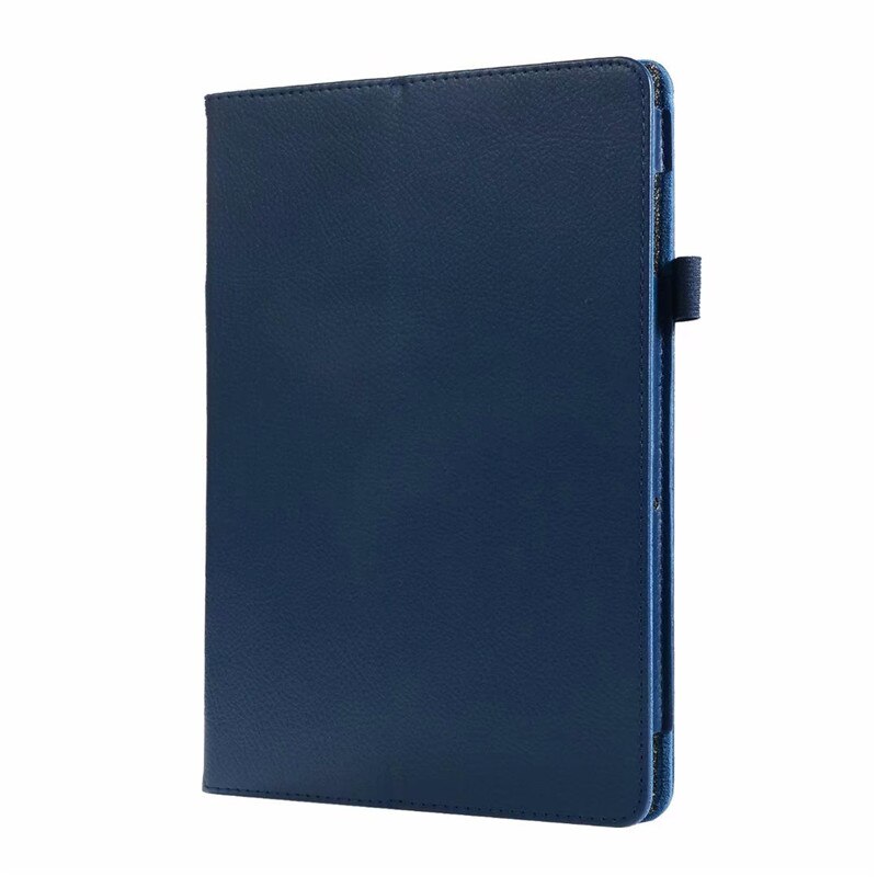 Litchi pu læderetui til huawei mediapad  t5 10 cover til huawei media pad ags 2-w09 ags 2-l09 ags 2-l03 ags 2-w19 10.1 tommer cover: Drak blå