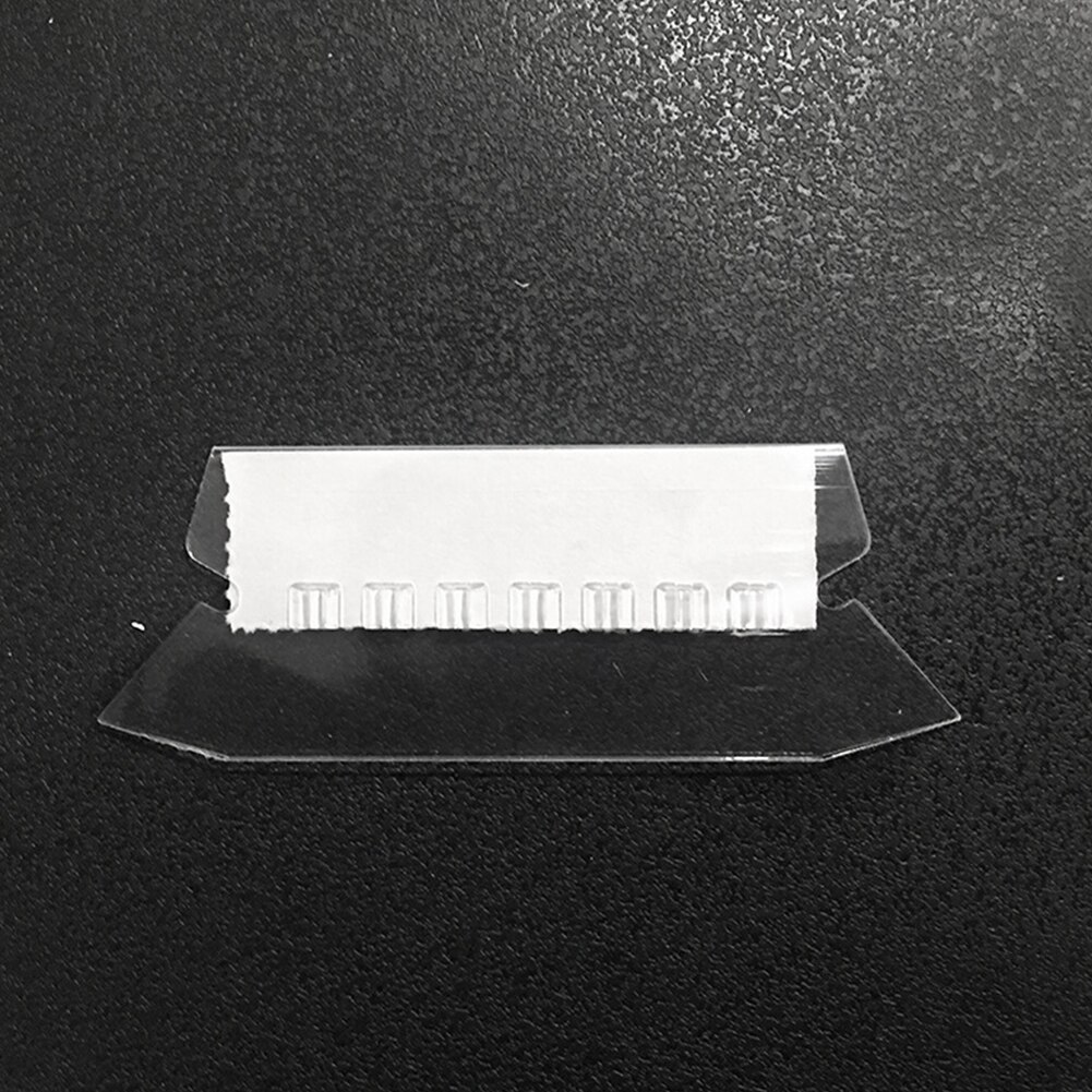 25pcs/box Quick Identification Sorting Stationery Hanging File Folder Tab Easy Install Transparent Plastic School White Insert