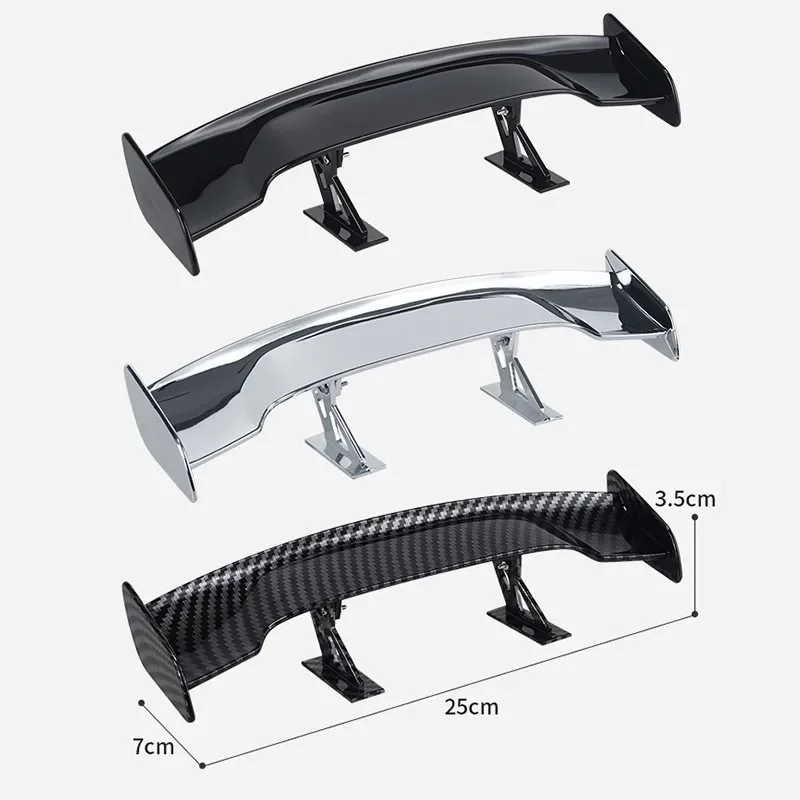 Alerón pequeño Universal para coche, mini alerón trasero con apariencia de fibra de carbono, modelo de alas traseras, decoración de estilo automático, accesorios para coche