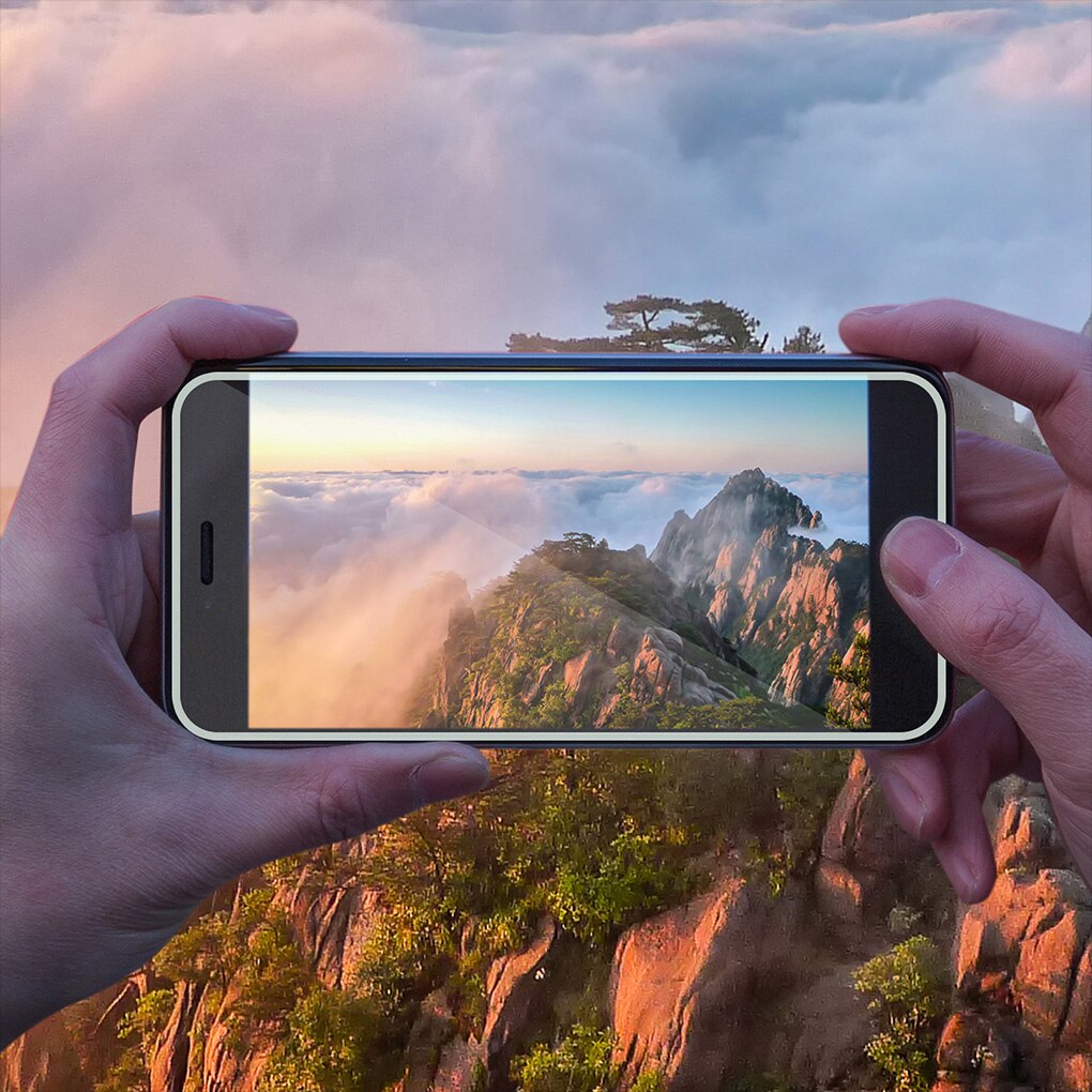 Mobile Phone Full Screen Cover Night Glowing Edge Phone Tempered Glass Film Guard Edge Screen Protector Film for iPhone model