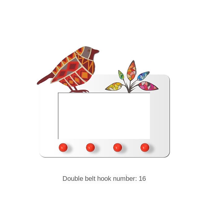 Bon augure oiseau interrupteur décoration pâte moderne Simple cadre couverture prise Protection couverture peut être carte peut coller Stickers muraux: 16