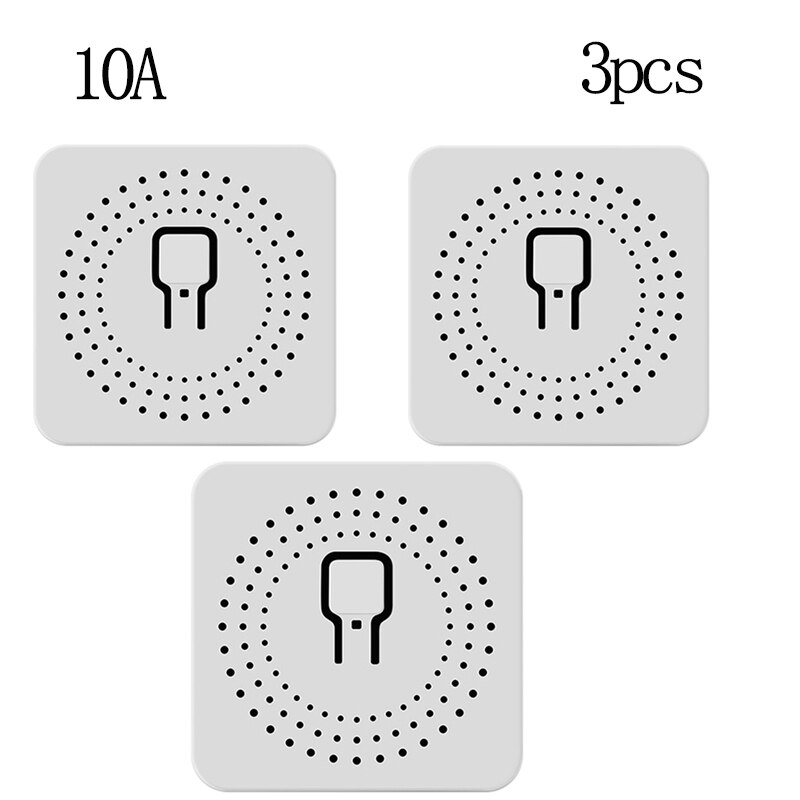 Mini Smart Wifi DIY Switch Supports 2 Way Control, Smart Home Automation Module, Works With Alexa Google Home Smart Life App: 10a 3pcs
