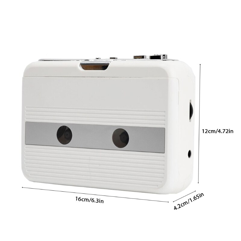 Receptor de coche con Bluetooth, cinta de Cassette, adaptador Aux, reproductor, compatible con Bluetooth