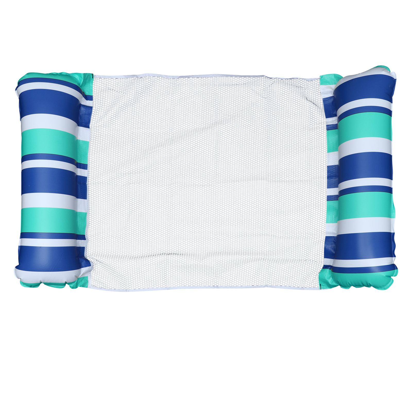 Duurzaam Opblaasbare Water Hangmat Pool Float Lounger Zwembad Float Stoel: (Dark Blue Green