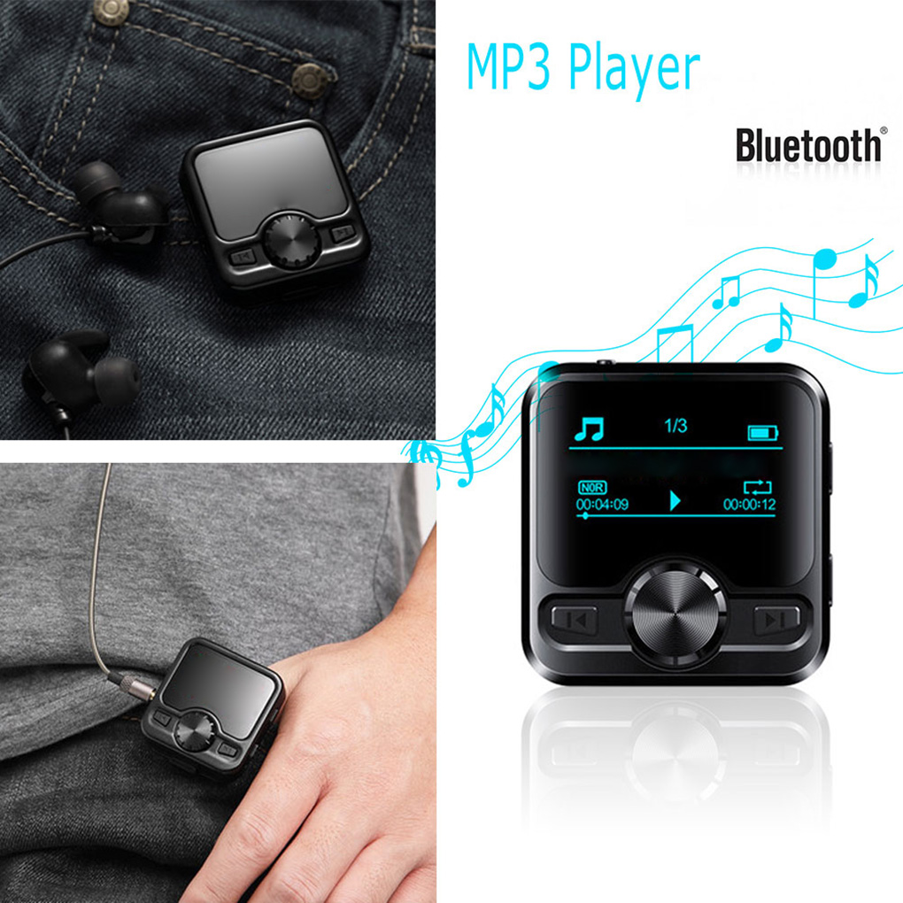 32GB IPX6 Impermeabile Bluetooth4.2 Lettore MP3 Sport portatile Walkman Radio FM Ebook HD Rumore Ridurre 4/8/16GB Registratore vocale audio