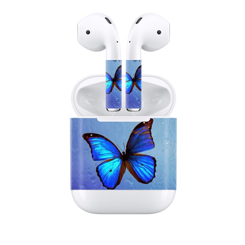 Bloem Patronen Skin Sticker Voor Apple Airpods Ultra Dunne Oortelefoon Cover Flim Sticker Case Voor Apple Airpods: 043