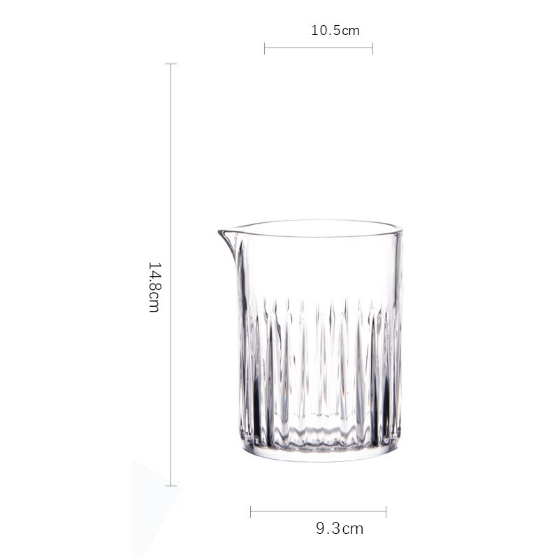 DEOUNY Engraved Cocktail Mixing Glass For The Bartender Crystal Wine Cup Bar Tools 700ML 500ML: D