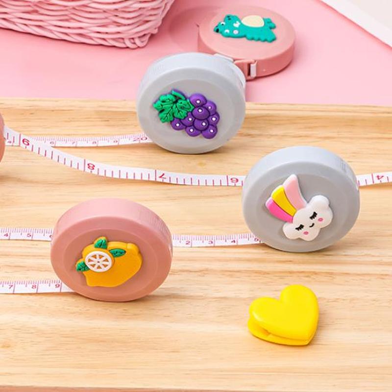 Leuke Mini Meetlint Plezier Cartoon Draagbare Meetlint Multifunctionele Meetinstrument Metingen Lederen Meetlint
