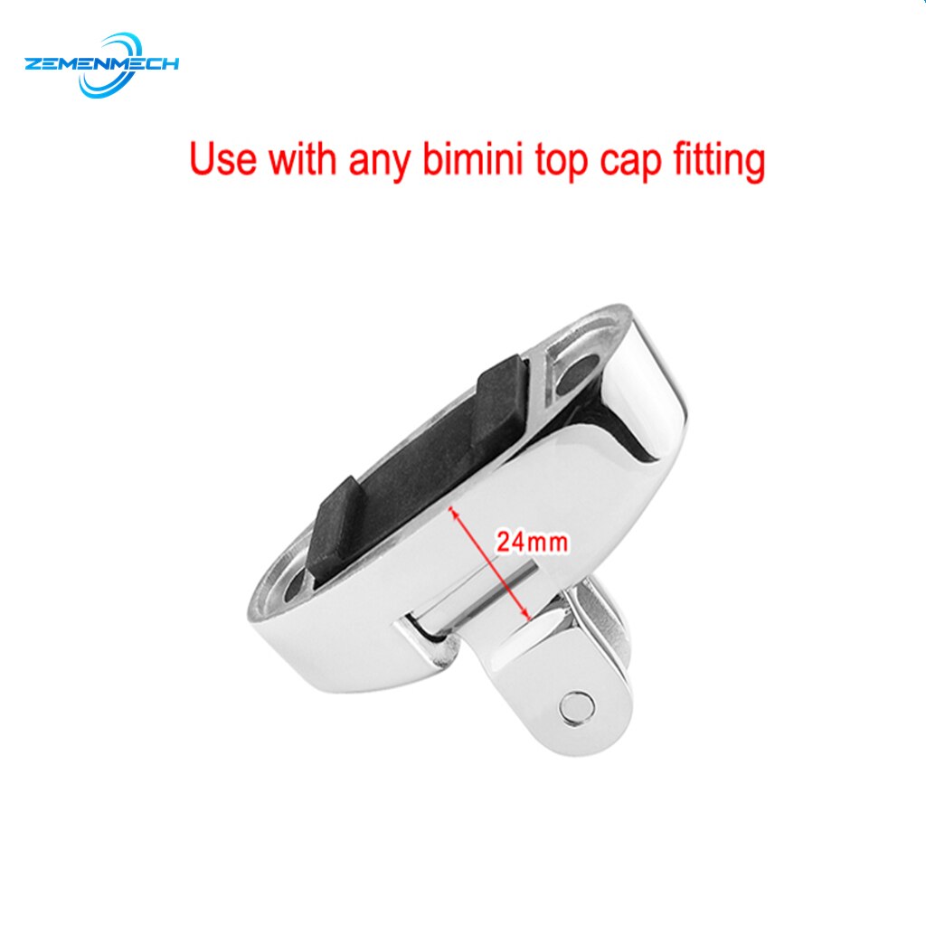 2PCS Boat Accessories 316 Stainless Steel Boat Bimini Top Mount Swivel Deck Hinge With Rubber Pad Marine Hardware Yacht Canoe