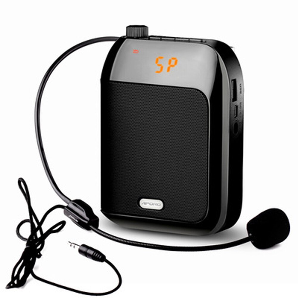 Stimme Verstärker 15W verdrahtet Mikrofon Für Lehrer Schule Hochschule Tour führen Tragbare FM Radio Megaphon Amplificador De Voz