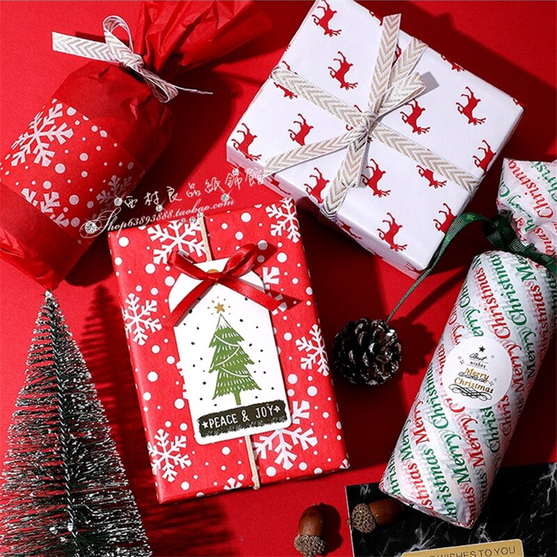 Marble / Letter Flower Wrapping Tissue Paper Material 30 sheets Shoes Packing Craft Paper DIY Bouquet Supplies 50*70cm