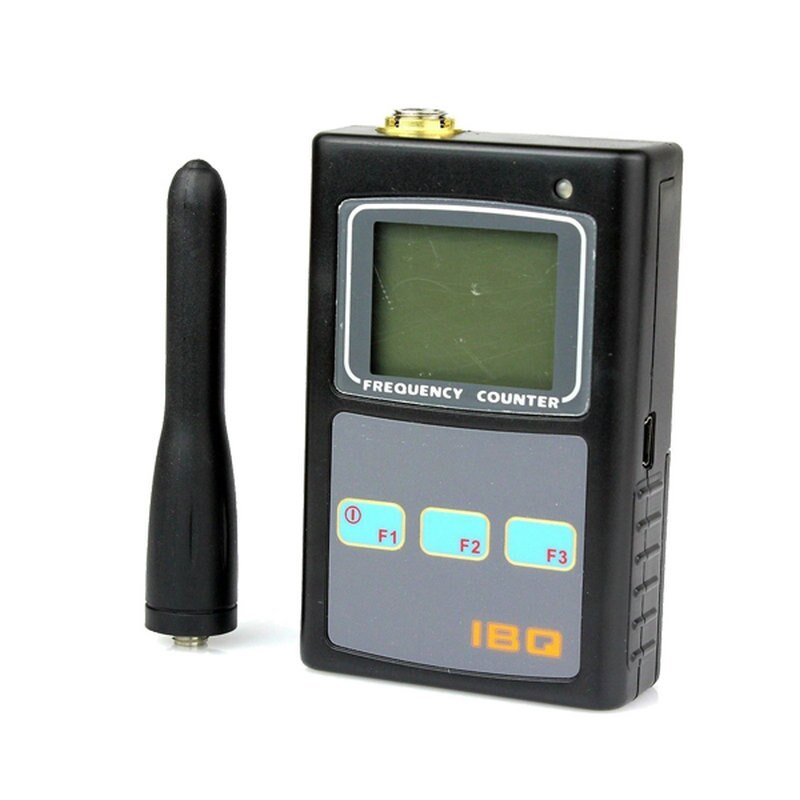 IBQ101 Portable Handheld Frequency Counter Bugs RF Wireless Camera Scanner Detector 50MHz-2600MHz Radio Tester
