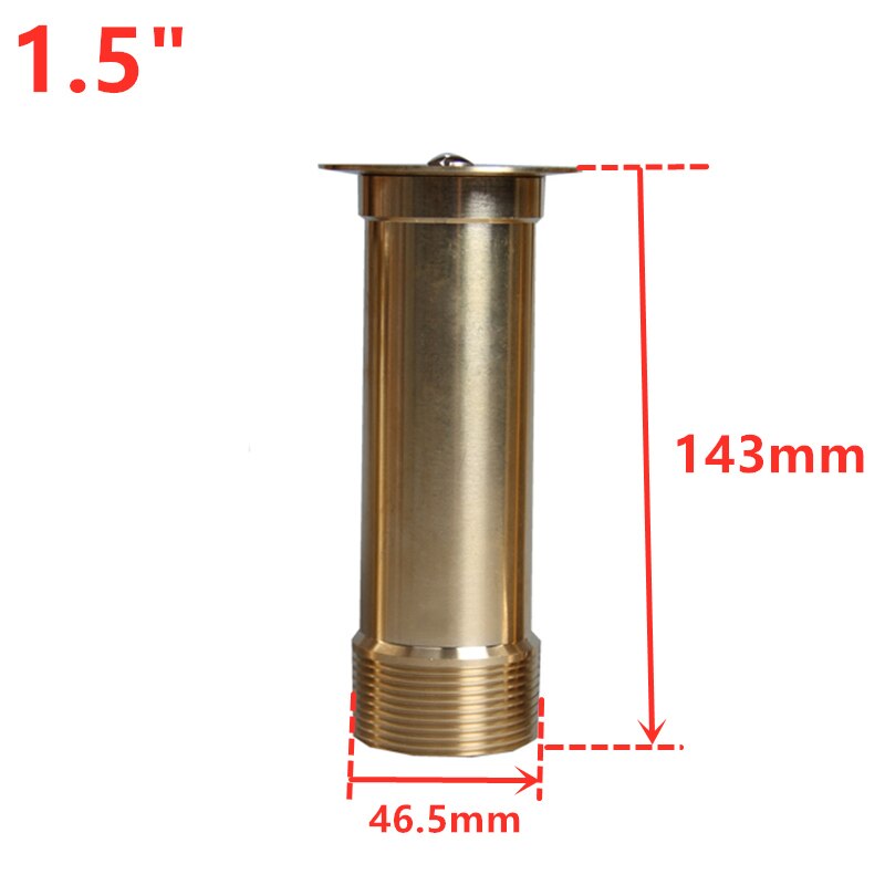 1/2&quot; 3/4&quot; 1&quot; Brass Mushroom Fountain Nozzles Stainless Steel Water Fountain Head For Swimming Pool: 1.5 (Brass)