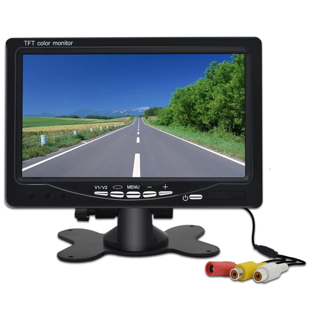 7 Inch Auto Monitoring 1024X600 Auto Bracket Monitoring Visuele Omkeren Afbeelding Auto Onderdelen Auto Lcd Monitoring Apparaten Universal: Easy instal line