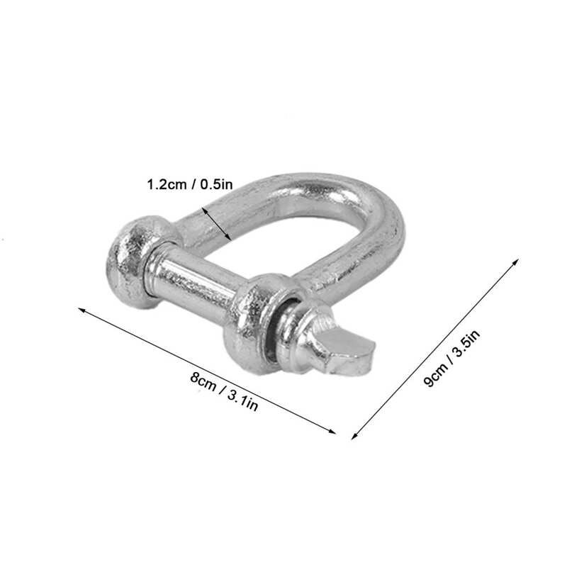 16.4ft Tow Cable 6 Tons Car Van Towing Strap with Steel U-Shaped Hooks for Emergency Heavy Duty Steel Towing Accessory