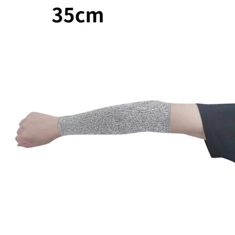 1Pc Level 5 HPPE Cut Resistant Anti-Puncture Work Protection Arm Sleeve Cover Cut-resistant Arm Sleeve ED: black