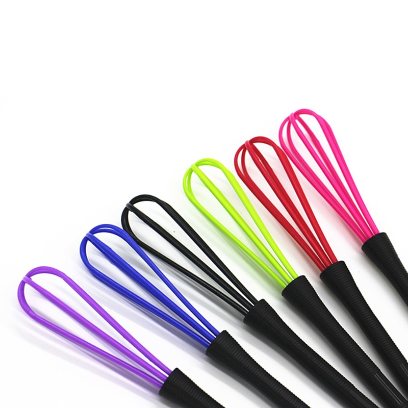 1 pièces Salon de coiffure teinture crème fouet en plastique mélangeur de cheveux barbier agitateur soins des cheveux outils de coiffure couleur aléatoire