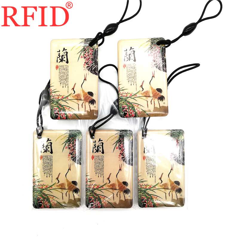 125Khz beschrijfbare RFID ID-kaart keyfobs, 50 stuks ID 125 KHz RFID beschrijfbare herschrijfbare T5577 sleutelhanger voor RFID-schrijver (kleurrijk