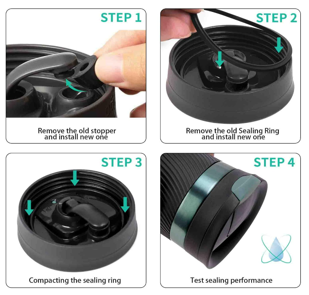 Contigo Snapseal Coffee Travel Mug Seal Replacement and Rubber Stopper, Pack of 10 Silicone Seal for Contigo Mugs