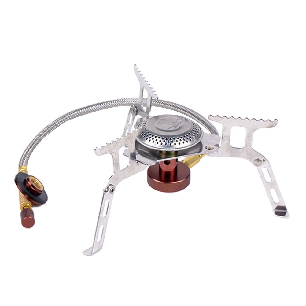 Portable Mini Outdoor Picnic Gas Burner Foldable Camping Stainless Steel Stove for outdoor camping use