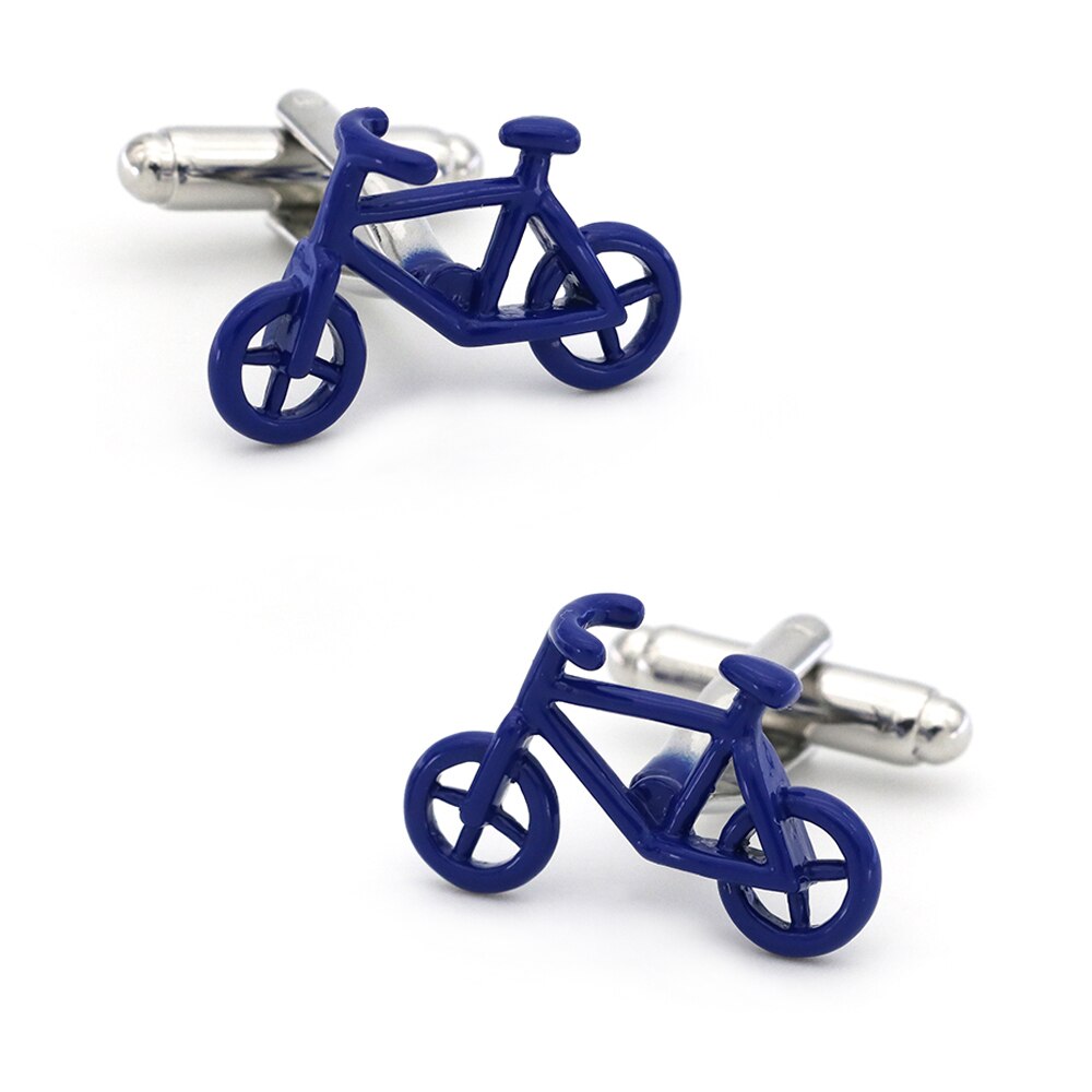 Heren casual fiets manchetknopen messing materiaal zwarte kleur nieuwe fiets manchetknopen & detailhandel