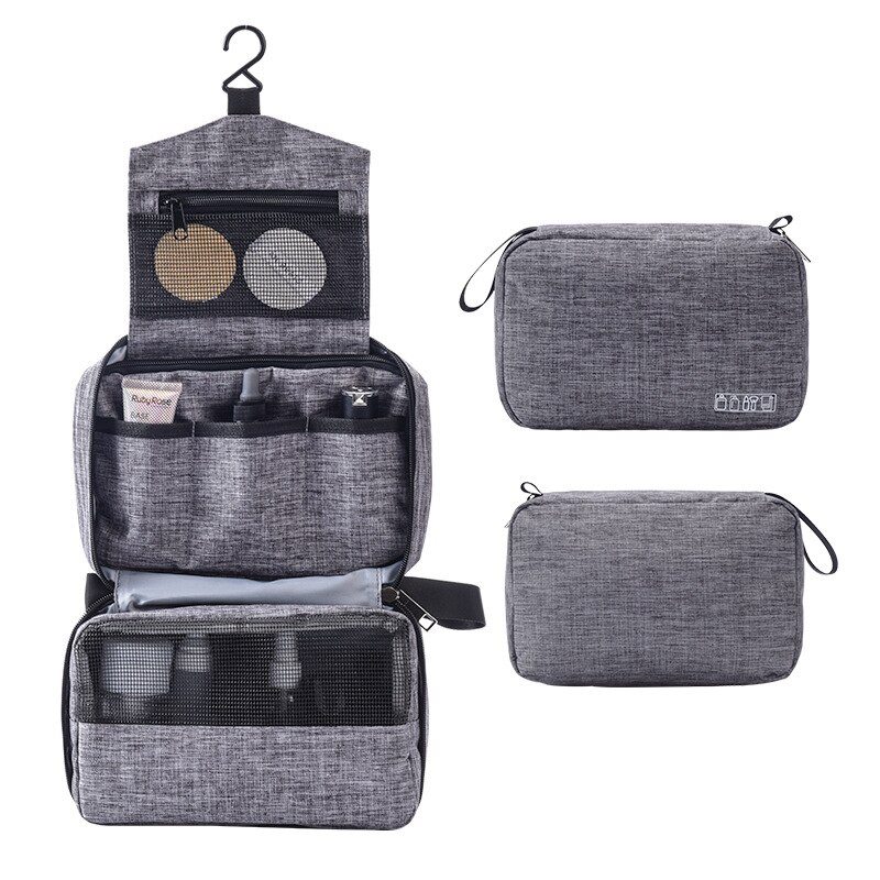 Uomo donna appeso borsa cosmetica organizzatore da viaggio multifunzione lavaggio da toeletta trucco custodia borsa per trucco pieghevole per estetista