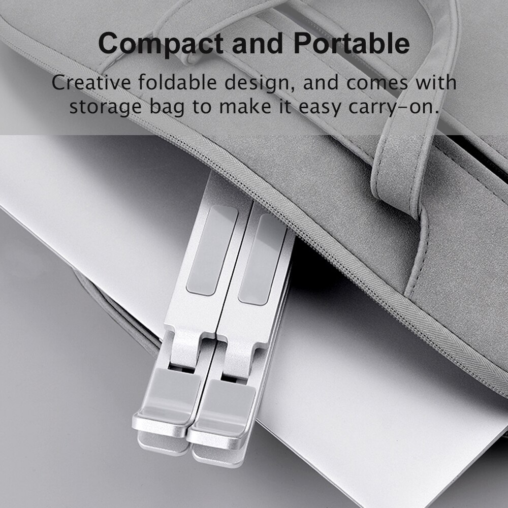 Laptopstandaard houder aluminium standaard voor ipad draagbare laptopstandaard houder desktop houder notebook pc computerstandaard voor 12-17 "