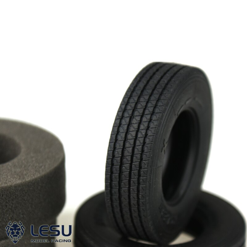 LESU 22MM 27MM Rubber Tire Tyre for 1/14 RC Tractor Truck TAMIYA Dumper Trailer Model Scania VOLVO Benz MAN HINO700