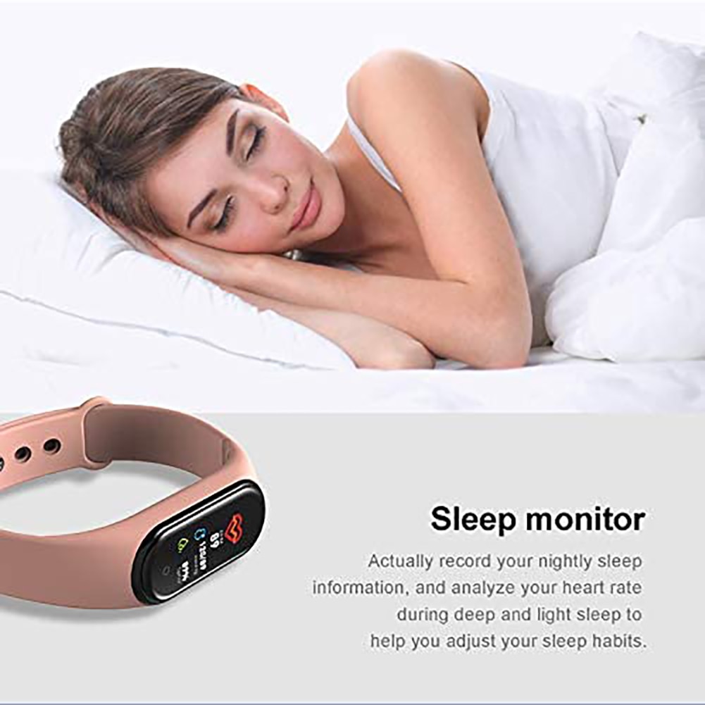 M4 pro smart band slimme polsband fitnessarmband hartslagmeter bloeddrukmeter stappenteller activiteitstracker horloge