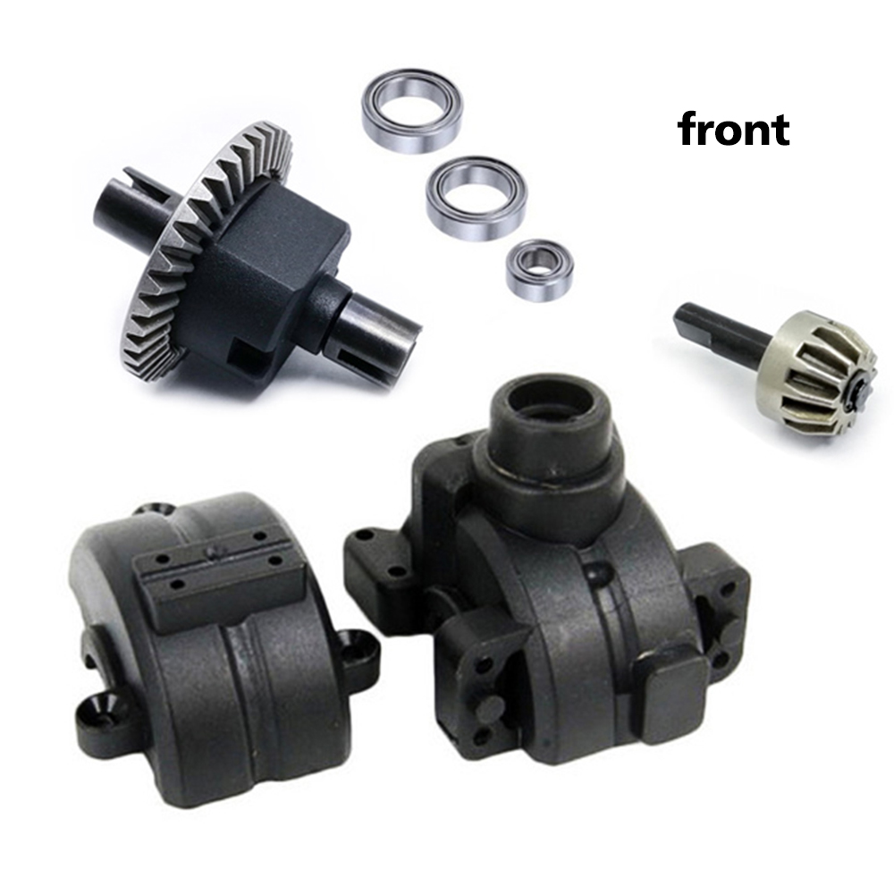 HSP Electric Car Gearbox Differential Gear Box Set 02024 02051 02030 03015 for 1/10 HSP 94111 94123 94106 94107 94108 94170: plastic front