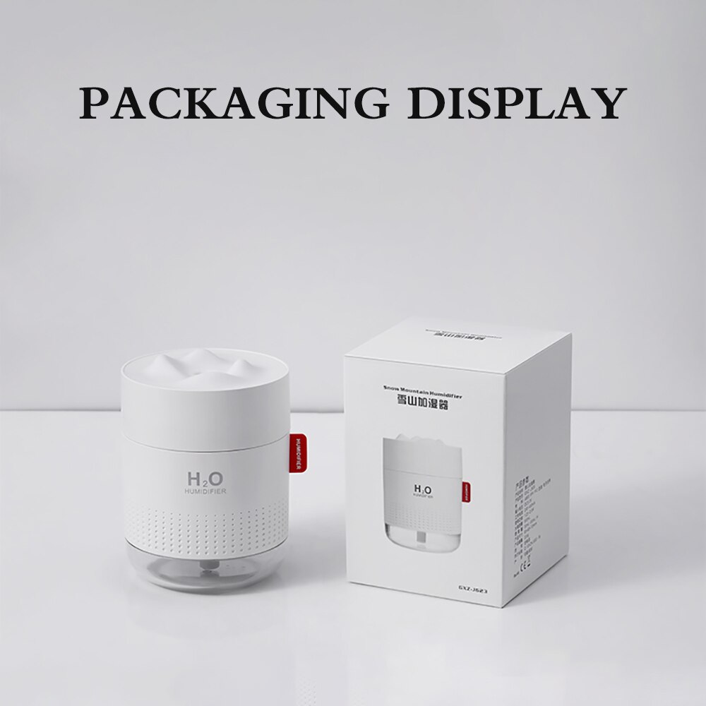 500ml ultralyds luftfugter mini luftfugter husholdningsforstøver diffuser usb desktop indendørs luftrenser 500ml sikkerhed