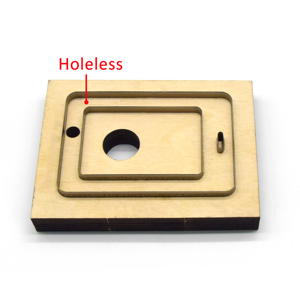DIY leder handwerk Universal- kurze brieftasche cardbag vorlage geldbörse schablone aufbringen: Holeless