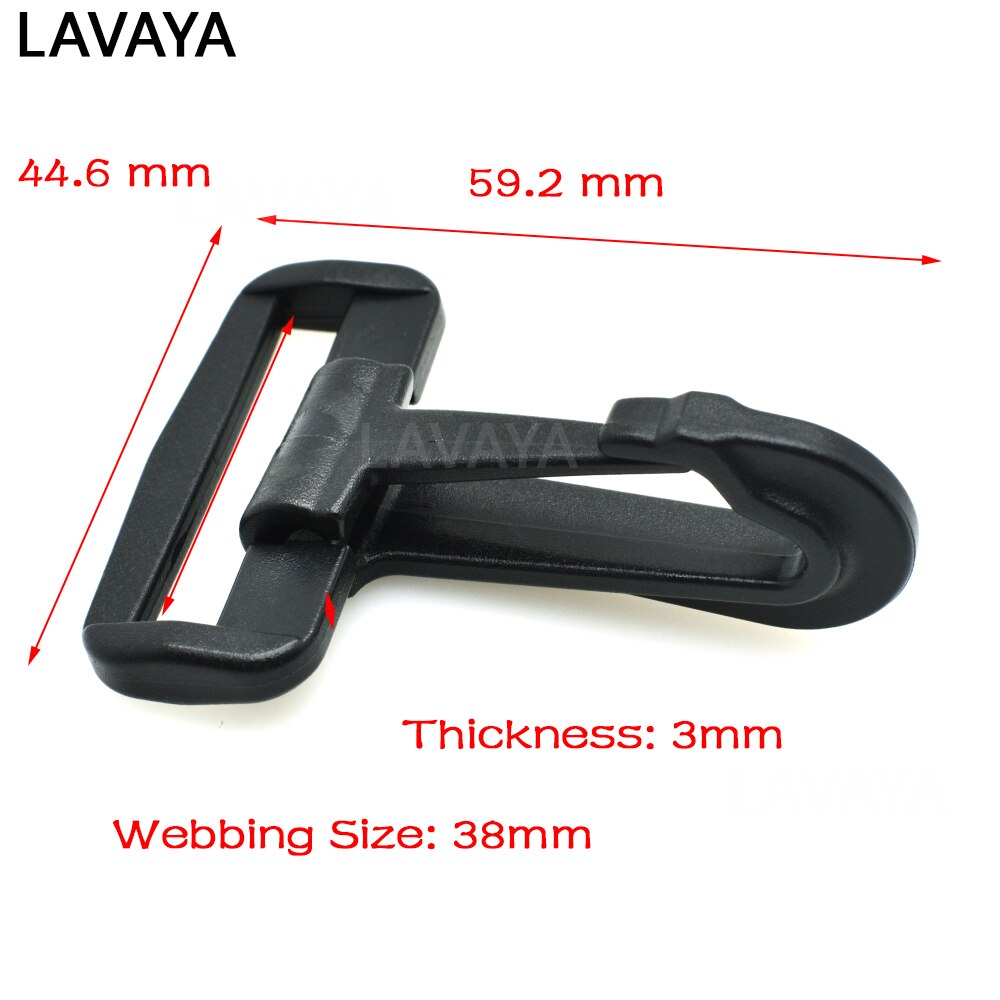 2pcs/pack Plastic Snap Hooks Rocker Style For Backpack Strap Webbing 20mm 25mm 30mm 38mm 50mm