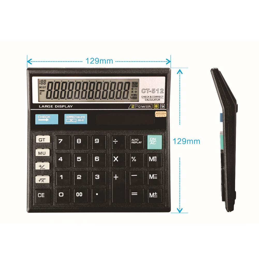 12 Digit Electronic Calculator Large Screen Desktop Calculators Home Office School Calculators Financial Accounting Tools