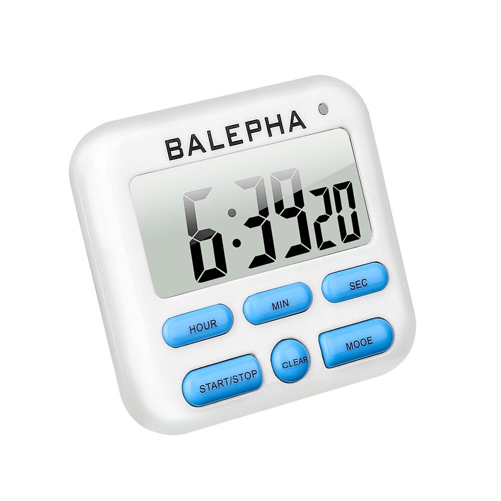 Count Up Down Alarm Magnetic Cooking Digital Clock Large LCD Loud Timer Kitchen