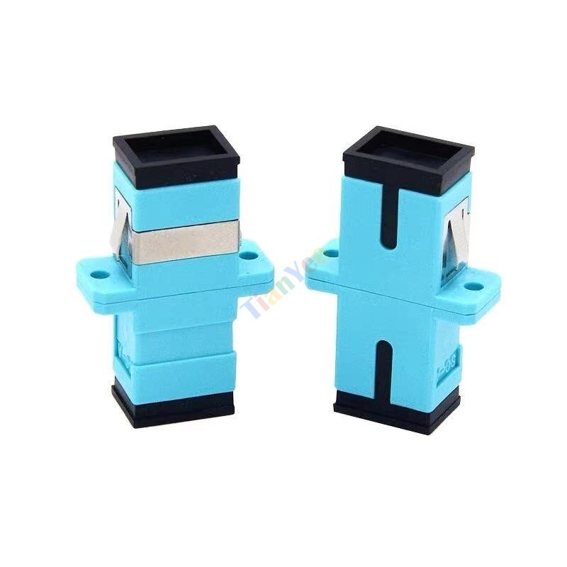 100Pcs SC Fiber Optic Connector Adapter OM3 SC / UPC SM Flange Singlemode Simplex SC-SC APC Coupler