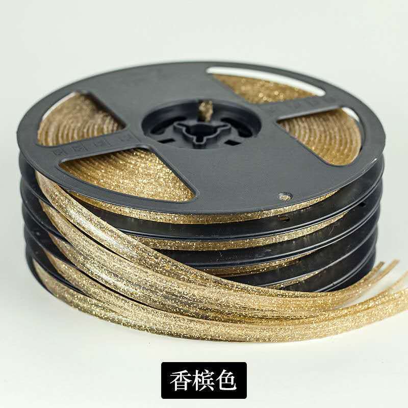 Ceramic Tile Mildewproof Gap Tape Self-adhesive Kitchen Waterproof Sticker Bathroom Beautiful Seam Tape Edge Decoration 1roll 6m: Champagne