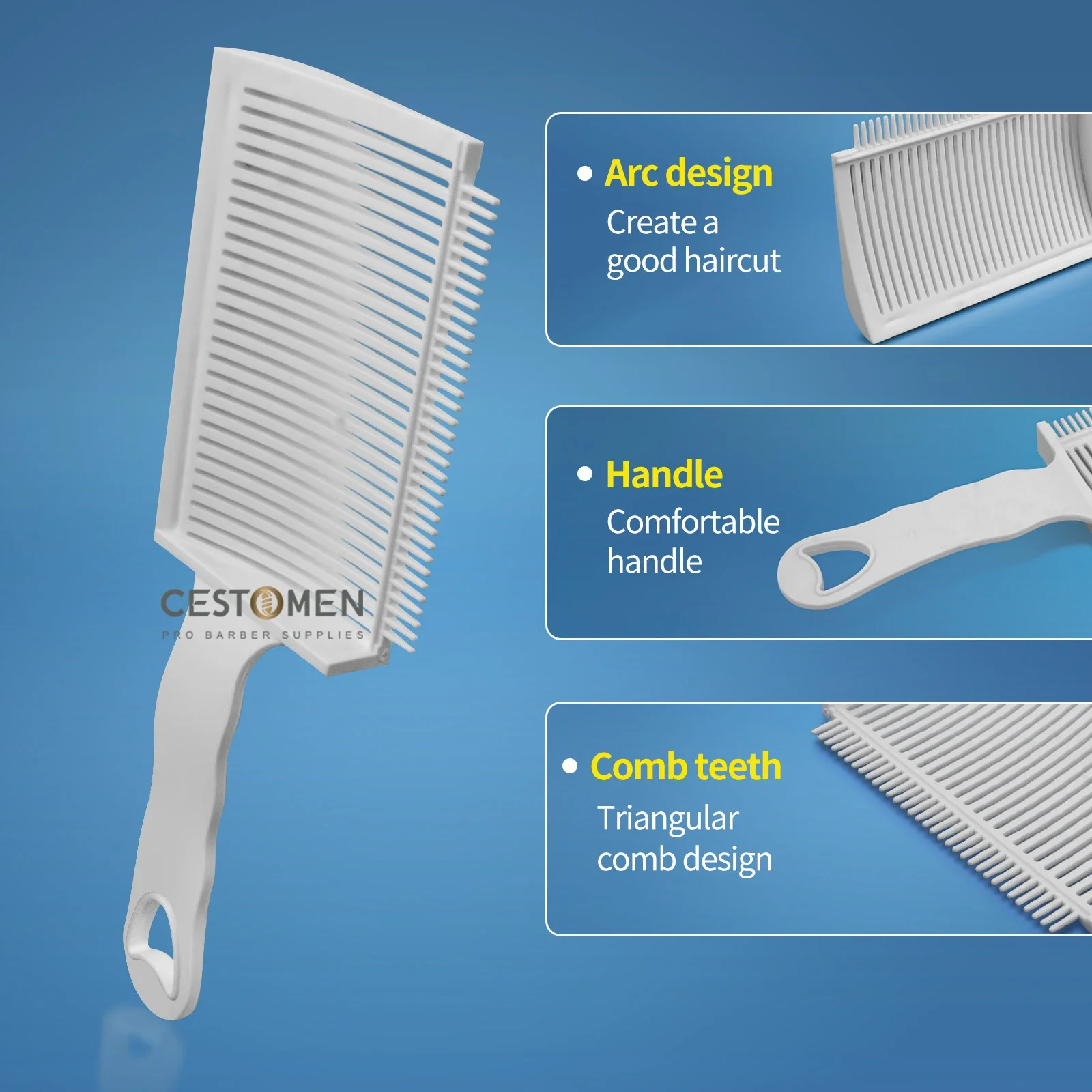 Peine de pelo de , peines profesionales de peluquería, cepillos para salón, herramientas de estilismo para corte de pelo, accesorios de peluquero, 1 ud.