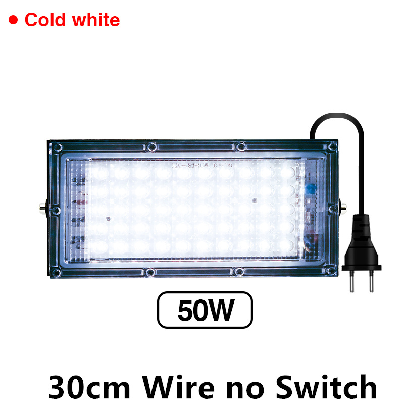 Lampe horticole de croissance LED, 50/100W, AC 220V, pour serre/chambre de culture, éclairage pour plantes: YELLOW
